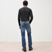 Jeans straight homme used L34 denim stone homme