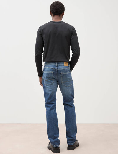 Jeans straight homme used L34 denim stone homme