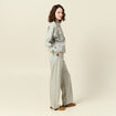 Veste oversize en jean bleu ciel femme