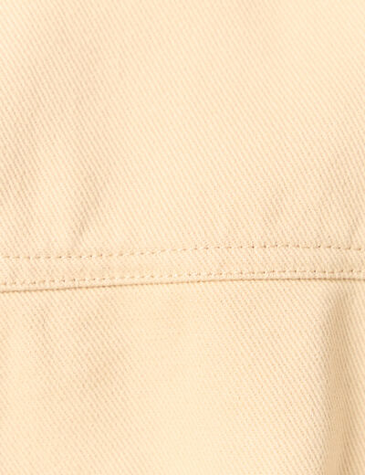 Blouson boutonné beige femme