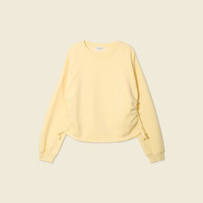 sweat manches longues jaune clair femme Sweat manches longues jaune clair femme