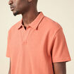 Polo manches courtes rose homme