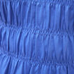 T-shirt fronc&eacute; col rond manches courtes bleu electrique femme