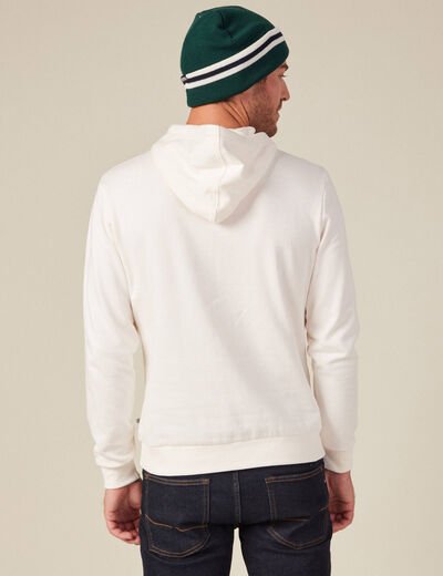 Sweat à capuche SmileyWorld ecru homme