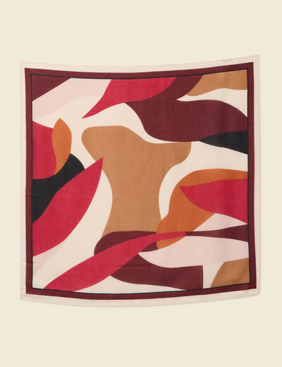 Foulard bordeaux femme