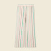 Pantalon large fluide blanc femme