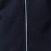 Gilet manches longues zipp&eacute; bleu marine homme