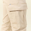 Pantalon battle bas resserr&eacute; beige homme