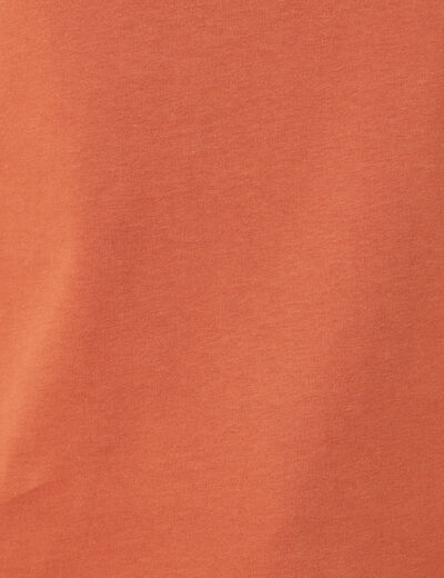 T-shirt manches courtes orange femme