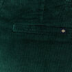 Pantalon large 7/8&egrave;me taille haute vert fonc&eacute; femme