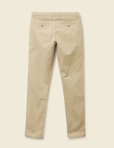 Pantalon chino slim gris homme