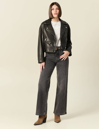 Blouse manches 3/4 ecru femme
