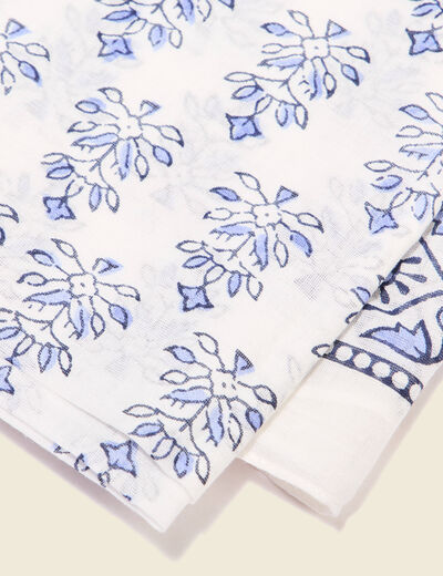 Foulard bleu femme