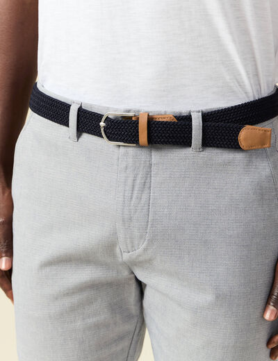 Pantalon chino straight bleu gris homme