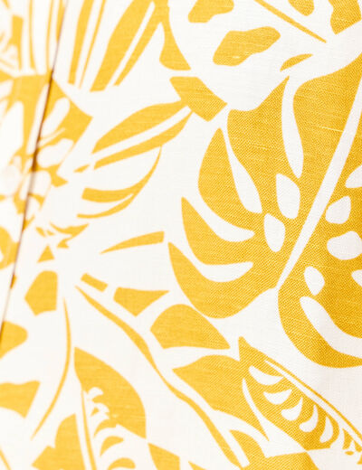 Chemise éco-responsable jaune foncé homme