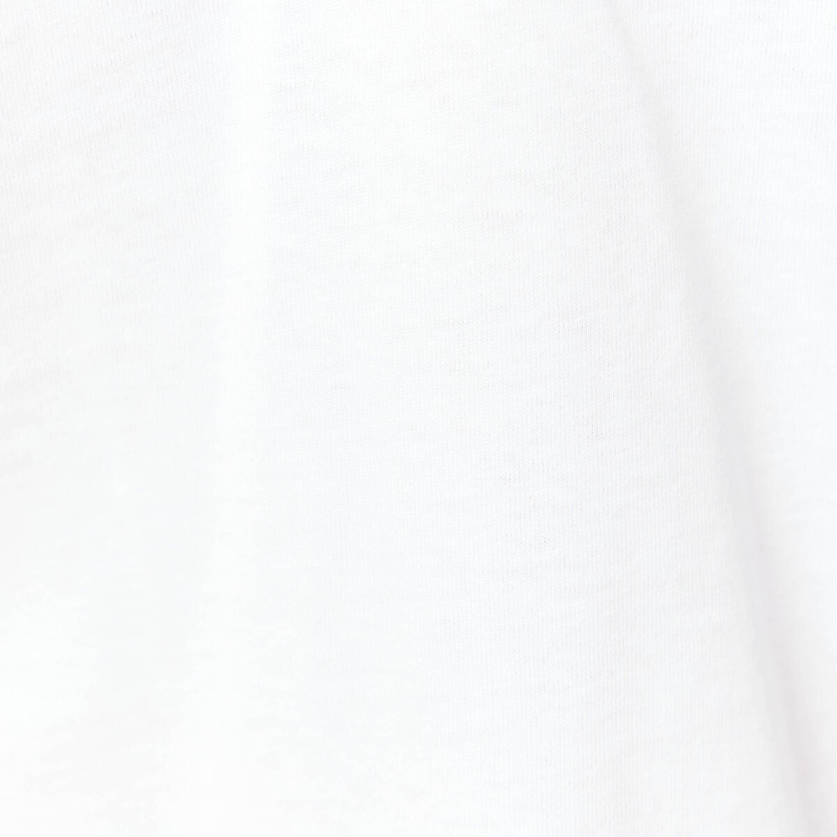 T-shirt polo droit court en coton blanc femme