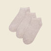 Lot 3 paires chaussettes gris clair homme
