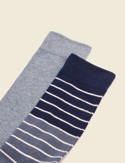 Lot 2 paires chaussettes vert foncé homme