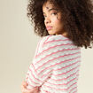 Pull éco-responsable rouge femme