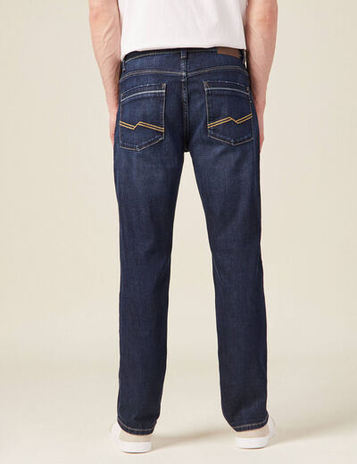 Jeans regular 5 poches denim brut homme