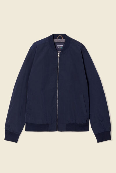 Blouson éco-responsable bleu marine homme