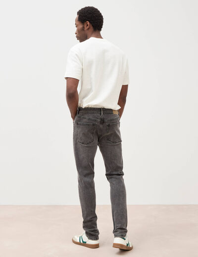 Jeans skinny tapered denim snow noir homme