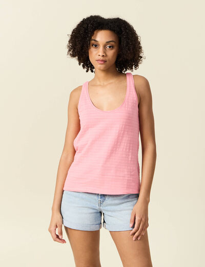 Débardeur sans manches rose femme