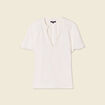 Blouse manches courtes blanc femme