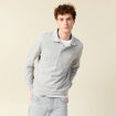 Sweat manches longues brod&eacute; gris homme