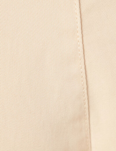 Pantalon éco-responsable creme femme