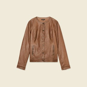 blouson simili cuir marron femme Blouson simili cuir marron femme