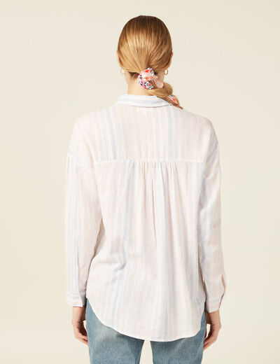Chemise éco-responsable blanc femme