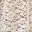 Blouse droite en dentelle ecru femme