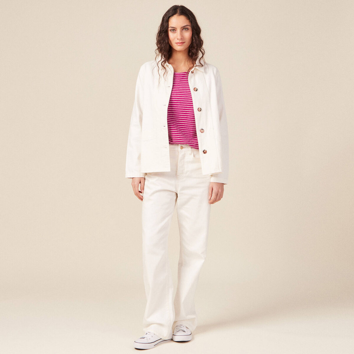 T-shirt manches longues violet clair femme
