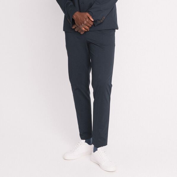 pantalon chino stretch bleu marine homme Pantalon chino stretch bleu marine homme