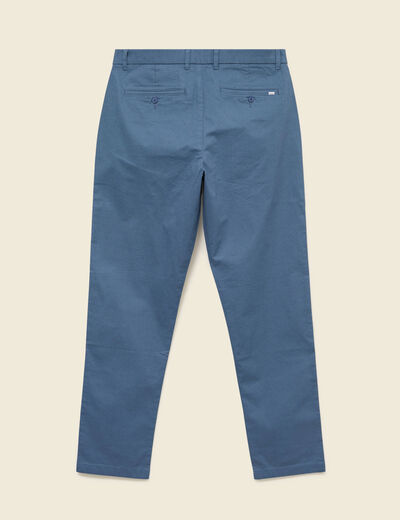 Pantalon regular longueur 32 bleu fonc&eacute; homme