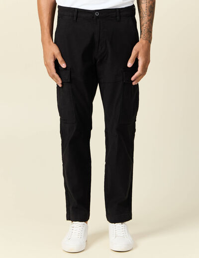 Pantalon cargo noir homme