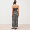 Combinaison bustier sans manches noir femme