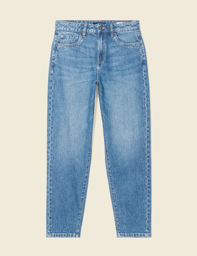 Jeans mom 7/8ème denim stone femme