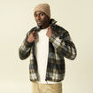 Gilet manches longues zipp&eacute; sherpa taupe homme