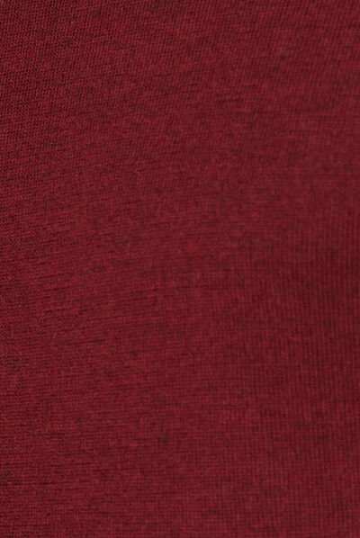 Pull 100% laine mérinos bordeaux homme