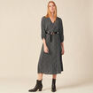 Robe longue éco-responsable noir femme