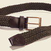 Ceinture tressée homme taupe homme