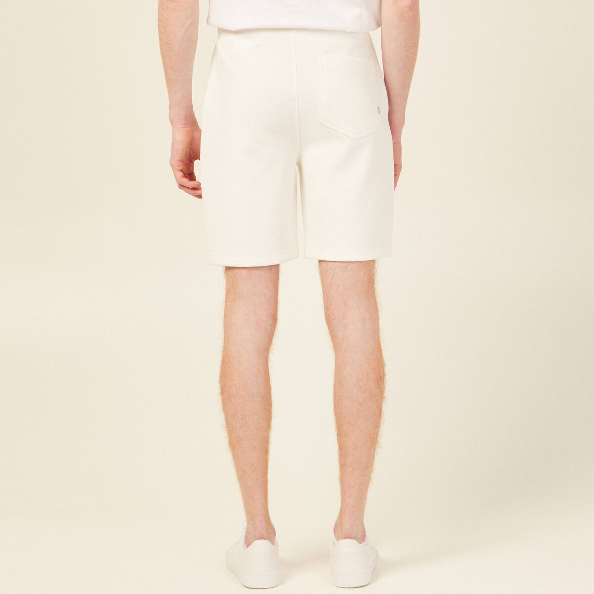 Short éco-responsable ecru homme