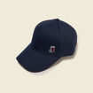 Casquette en coton bleu marine homme