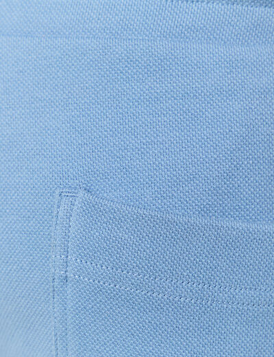 Short éco-responsable bleu gris homme