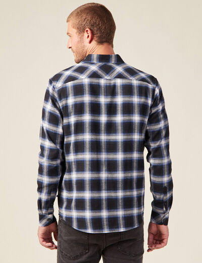 Chemise manches longues bleu electrique homme