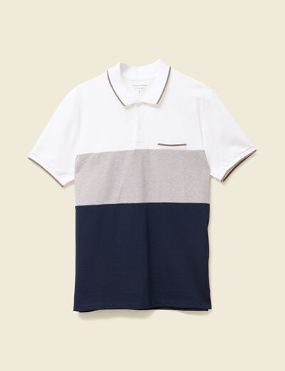 Polo manches courtes taupe homme