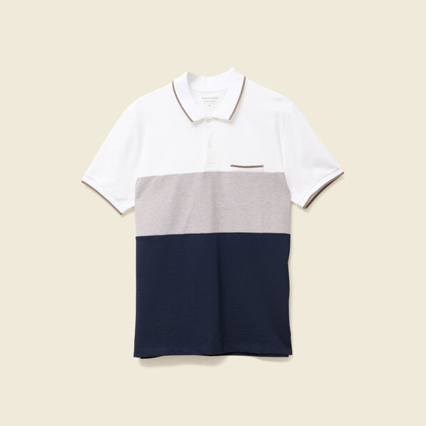 Polo manches courtes taupe homme