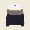 Pull manches longues bleu marine homme